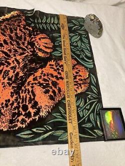 Vintage Original Blacklight Poster Cub Cheetah/Cougar/Cat