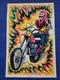 Vintage Original Chopper Blacklight Poster 1975 Biker Demon Gnarly Skull
