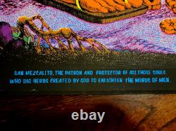 Vintage Original Mescalito Mezcalito Blacklight Poster Rick Griffin 1968 Peyote