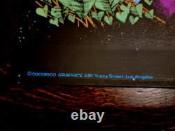 Vintage Original Mescalito Mezcalito Blacklight Poster Rick Griffin 1968 Peyote