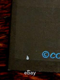 Vintage Original Mescalito Mezcalito Blacklight Poster Rick Griffin 1968 Peyote