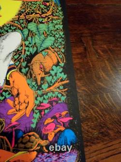 Vintage Original Mescalito Mezcalito Blacklight Poster Rick Griffin 1968 Peyote