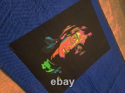 Vintage Original Psychedelic John Lennon Blacklight Poster Black Light Beatles
