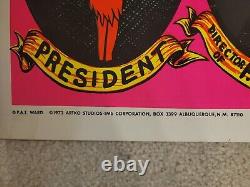 Vintage Original Rare 1972 Moose Power Party Platform Blacklight-22 3/4x34 1/2