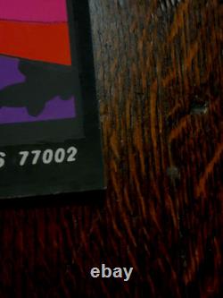 Vintage Original THE TRIP Psychedelic Blacklight Poster 1970 Houston LSD Acid