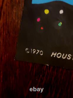 Vintage Original THE TRIP Psychedelic Blacklight Poster 1970 Houston LSD Acid