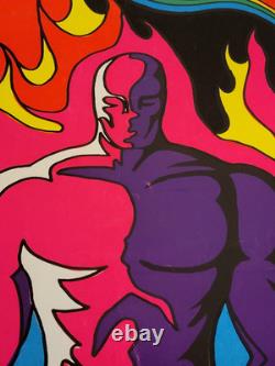 Vintage Original THE TRIP Psychedelic Blacklight Poster 1970 Houston LSD Acid