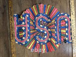 Vintage Original USA rainbow Pinup Blacklight Poster