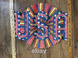Vintage Original USA rainbow Pinup Blacklight Poster