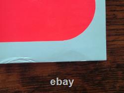 Vintage PEANUTS Charlie Brown Snoopy Woodstock Blacklight Poster 60s 70s VIVID