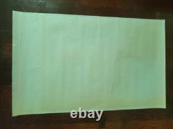 Vintage PEANUTS Charlie Brown Snoopy Woodstock Blacklight Poster 60s 70s VIVID
