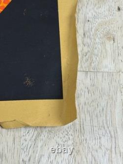 Vintage Pandora Productions 1968 Black Light Poster 47 Art David Friedman Worn