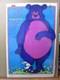 Vintage Peace Because You're You. Love Peace Black Light Poster 1970 In#g258