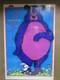 Vintage Peace Because You're You. Love Peace Black Light Poster 1970 In#g7576