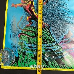 Vintage Pegasus and Bellerophon 1971 Black Light Poster NOS UNUSED P18
