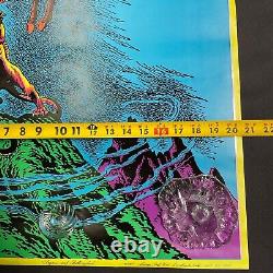 Vintage Pegasus and Bellerophon 1971 Black Light Poster NOS UNUSED P18
