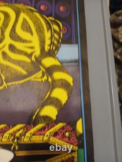 Vintage Petagno 1972 Sorcerer & the Cat Mouse Rat Blacklight Poster