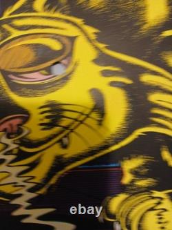 Vintage Petagno 1972 Sorcerer & the Cat Mouse Rat Blacklight Poster