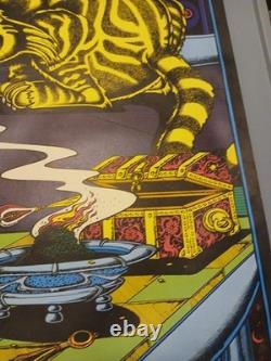 Vintage Petagno 1972 Sorcerer & the Cat Mouse Rat Blacklight Poster