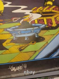 Vintage Petagno 1972 Sorcerer & the Cat Mouse Rat Blacklight Poster