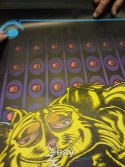 Vintage Petagno 1972 Sorcerer & the Cat Mouse Rat Blacklight Poster