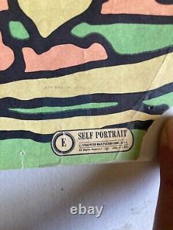 Vintage Peter Max Self Portrait Poster Psychedelic FULL SIZE Black Light Y129