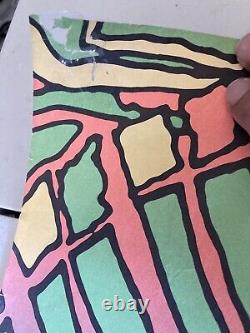 Vintage Peter Max Self Portrait Poster Psychedelic FULL SIZE Black Light Y129