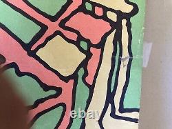 Vintage Peter Max Self Portrait Poster Psychedelic FULL SIZE Black Light Y129