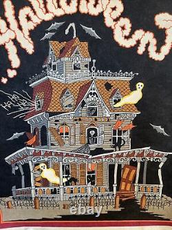 Vintage Poster 1970's Happy Halloween original Black Light Poster 32 X 51