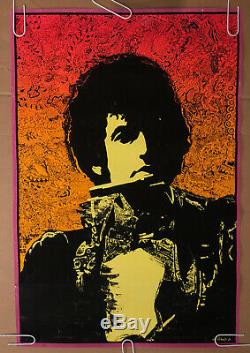 Vintage Poster Blacklight Bob Dylan Psychedelic Tambourine Man Joe Roberts Jr