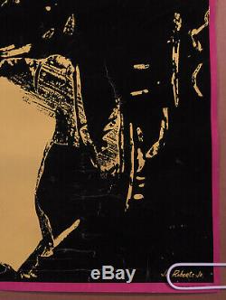 Vintage Poster Blacklight Bob Dylan Psychedelic Tambourine Man Joe Roberts Jr