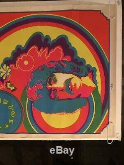 Vintage Poster Blacklight Poster Hair Love Rock Musical Psychedelic Rainbow 60s