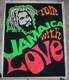 Vintage Poster From Jamaica With Love Rastafarian Blacklight Advertising