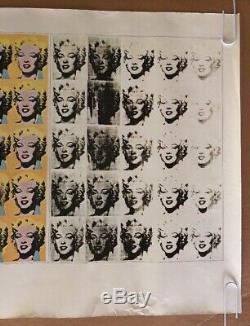 Vintage Poster Marilyn Monroe Diptych Andy Warhol 1962 Pop Art Counter Culture