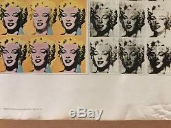 Vintage Poster Marilyn Monroe Diptych Andy Warhol 1962 Pop Art Counter Culture