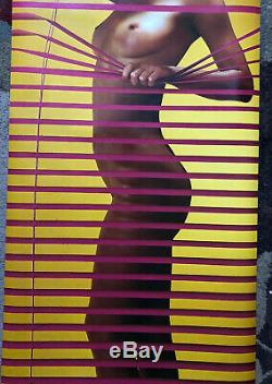 Vintage Poster Priscila Sexy Naked Woman Pinup Window 1970s 1980s Headshop Promo