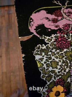 Vintage Psychedelic 1971 Black Light Poster Here And There- No. 392 Eugene OR