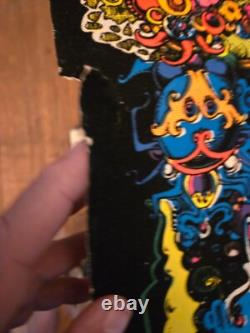 Vintage Psychedelic 1971 Black Light Poster Here And There- No. 392 Eugene OR