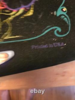 Vintage Psychedelic 1971 Black Light Poster Here And There- No. 392 Eugene OR