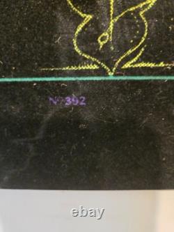 Vintage Psychedelic 1971 Black Light Poster Here And There- No. 392 Eugene OR