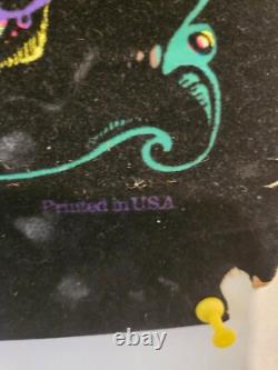 Vintage Psychedelic 1971 Black Light Poster Here And There- No. 392 Eugene OR