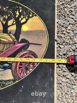 Vintage Psychedelic Blacklight Poster 1912 Simplex Speed Car Western Graphics
