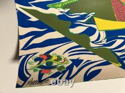 Vintage Psychedelic Blacklight Poster Abstract 1960's 1967 Original