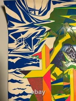 Vintage Psychedelic Blacklight Poster Abstract 1960's 1967 Original