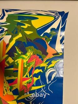 Vintage Psychedelic Blacklight Poster Abstract 1960's 1967 Original