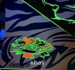 Vintage Psychedelic Blacklight Poster Abstract 1960's 1967 Original