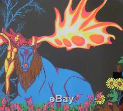 Vintage Psychedelic Blacklight Poster FOREST FANTASY PP-127 Russell AA Sales