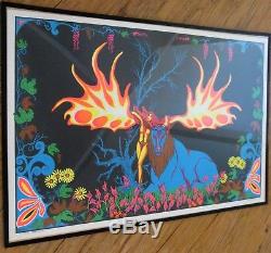 Vintage Psychedelic Blacklight Poster FOREST FANTASY PP-127 Russell AA Sales