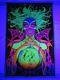 Vintage Psychedelic Blacklight Poster Fortune Teller Gypsy Woman Bunnell 1971