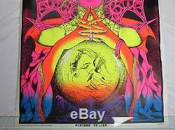 Vintage Psychedelic Blacklight Poster FORTUNE TELLER Gypsy Woman Bunnell 1971